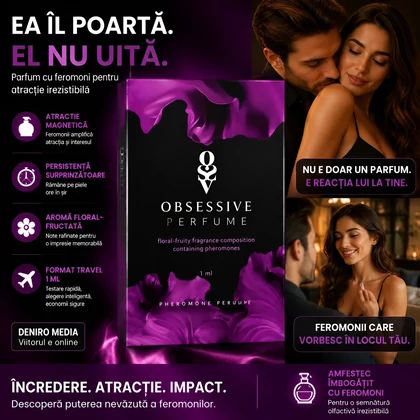 Obsessive Parfum Feromoni Floral Fructat 1 ml, Trandafir Seducător