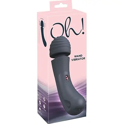 Oh! Wand – Baghetă De Masaj 10 Moduri, Reîncărcabilă Negru
