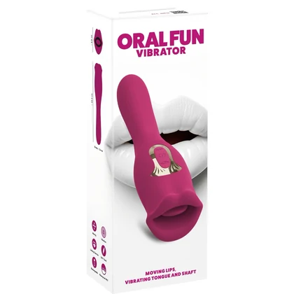 Oral Fun L – Vibrator 2 în 1, 10 Moduri, Reîncărcabil Roz