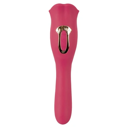 Oral Fun L – Vibrator 2 în 1, 10 Moduri, Reîncărcabil Roz