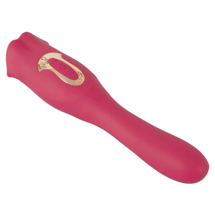 Oral Fun L – Vibrator 2 în 1, 10 Moduri, Reîncărcabil Roz