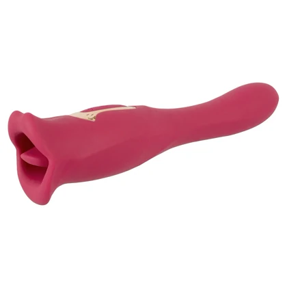 Oral Fun L – Vibrator 2 în 1, 10 Moduri, Reîncărcabil Roz