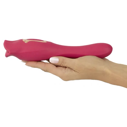 Oral Fun L – Vibrator 2 în 1, 10 Moduri, Reîncărcabil Roz