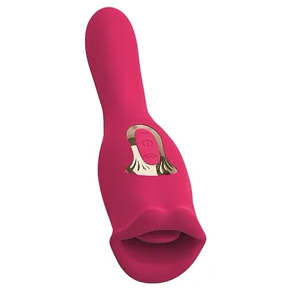 Oral Fun L – Vibrator 2 în 1, 10 Moduri, Reîncărcabil Roz
