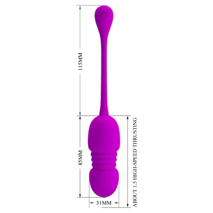 Ou Vibrator Reîncărcabil 12 Moduri cu Telecomandă Mov