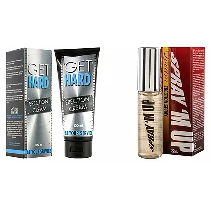 Pachet Cremă Erecție Get Hard 100ml + Spray Erecție Spray M-Up 22ml