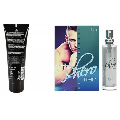 Pachet Cremă Erecție Penis XXL 80ml + Parfum cu Feromoni Pheromen 15ml