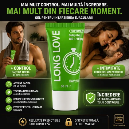 Pachet Gel Ejaculare Precoce Long Love 50ml + Gel Mărirea Penisului Mr XXL Gel 50ml