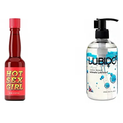 Pachet Lubrifiant Lubido 250ml + Afrodisiac Hot Sex Girl 20ml