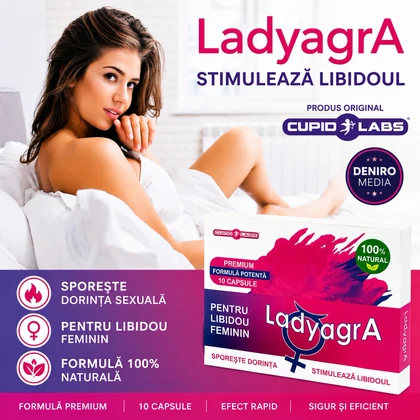 Pachet Pastile Libido Ladyagra 10buc + Penis Marathon Long Power Creme 30ml