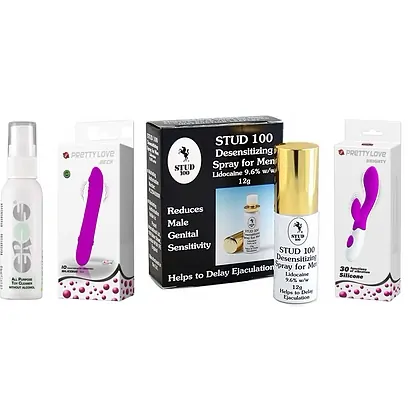 Pachet Plăcere Prelungită: Control, Curățenie, Vibrații