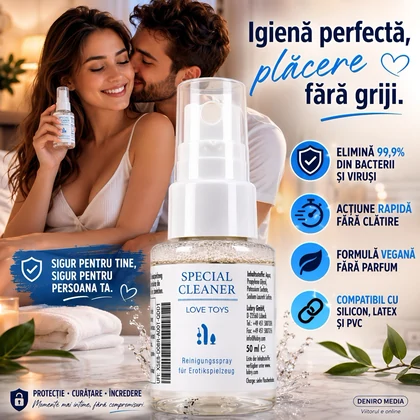 Pachet Spray Ejaculare Precoce Men Secret 15ml + Special Cleaner Love Toys 50ml