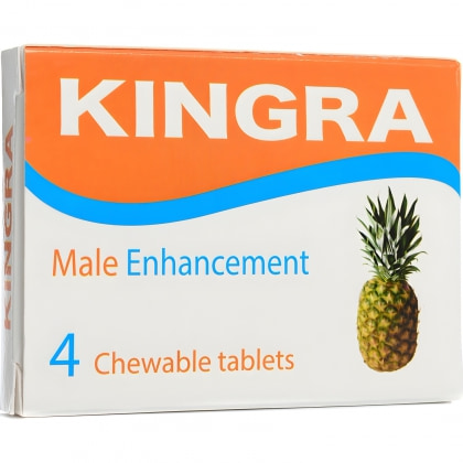 Pastile Kingra Masticabile pentru Erecție 4 buc