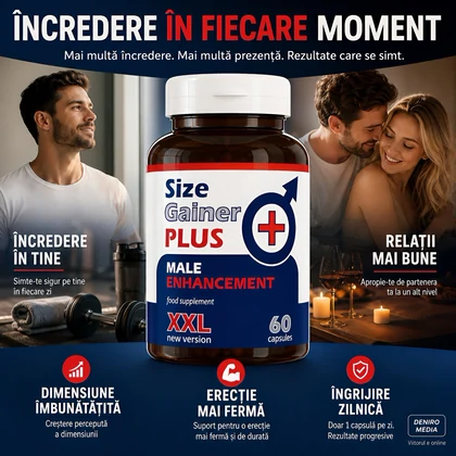 Pastile Mărire Penis Size Gainer Plus 60capsule
