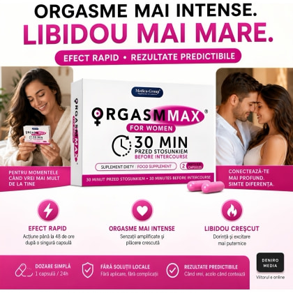 Capsule Orgasm Max Women pentru Excitare 2 capsule