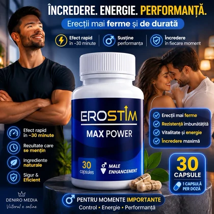Pastile Pentru Erecție EroStim Max Power 30buc