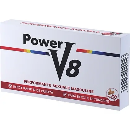 Pastile Pentru Erecție Și Potență Power V8 6buc