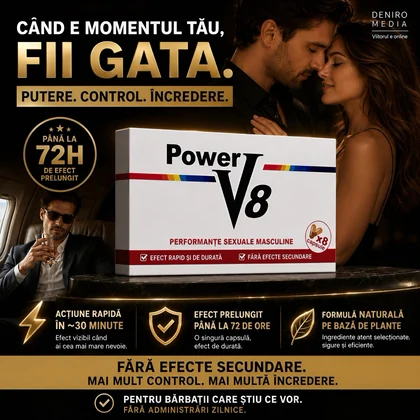 Pastile Pentru Erecție Și Potență Power V8 8buc