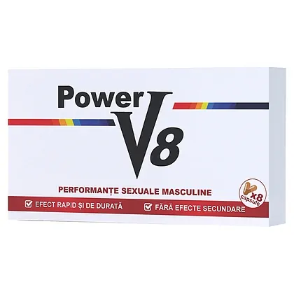 Pastile Pentru Erectie Si Potenta Power V8 8cps