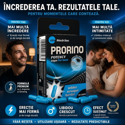 Pastile Potență Prorino 10capsule cu L-arginina