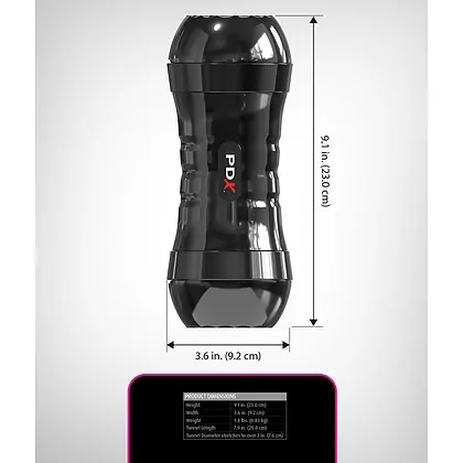 PDX Extreme - Masturbator Dublu 2 Capete, Auto-lubrifiere Flesh