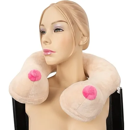 Pernă Cervicală Plush cu Formă de Sâni