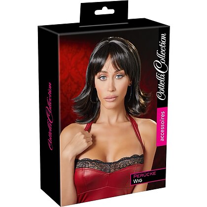 Perucă Cottelli Collection Choppy Black Wig