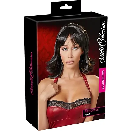 Perucă Cottelli Collection Choppy Black Wig