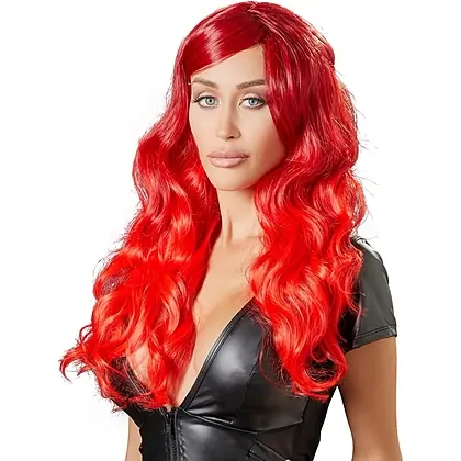 Perucă Cottelli Collection Wig Wavy Long Roșu