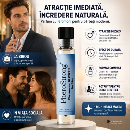 PheroStrong Glow-Up - Parfum Feromoni 1 ml Bărbați