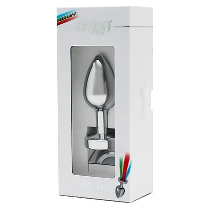 Pisa Anal Plug with LED Lights Gri