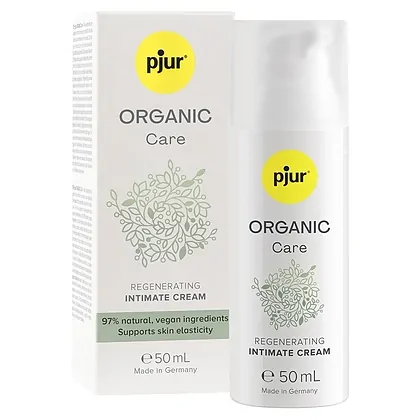 Pjur ORGANIC Care — Cremă Intimă 50 ml, 97% Naturală