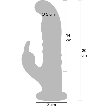 Playhouse Rabbit Rotativ Punct G — 10 Vibrații, 10 Rotații Albastru