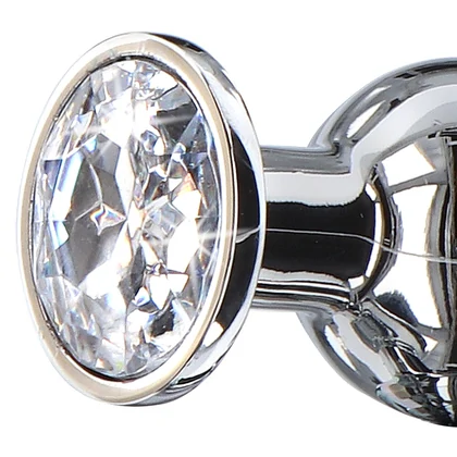 Plug Anal Diamond Bijou Large Argintiu