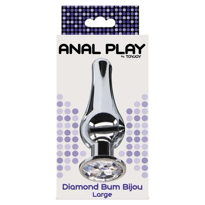 Plug Anal Diamond Bijou Large Argintiu