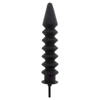 Plug Anal Gonflabil Hidden Desire — Striații Negru 28cm