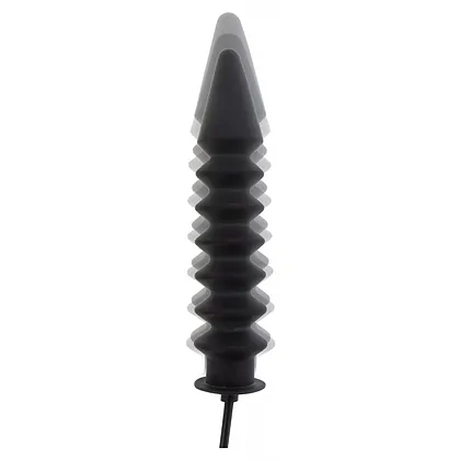 Plug Anal Gonflabil Hidden Desire — Striații Negru 28cm