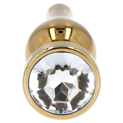 Plug Anal Mini 10 cm Auriu cu Bijuterie Toyz4lovers
