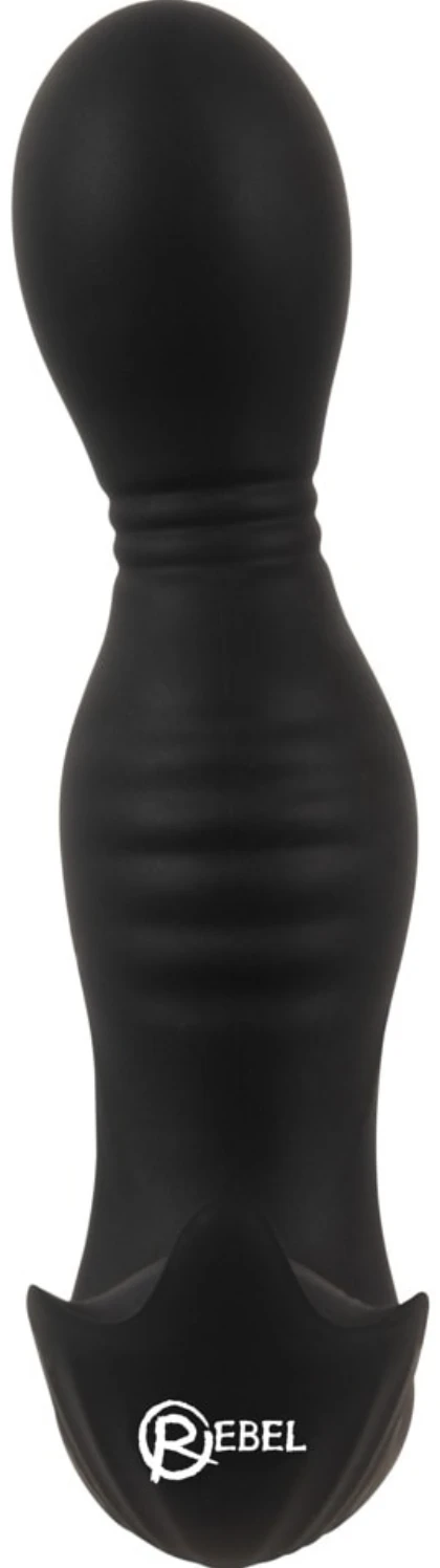 Plug Anal RC 2 Funcții, Rotativ și Vibrant Negru