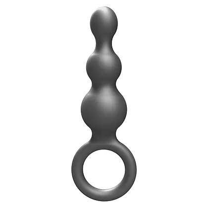 Plug Anal ToyJoy The Stuffer - 3 Sfere, silicon Gri