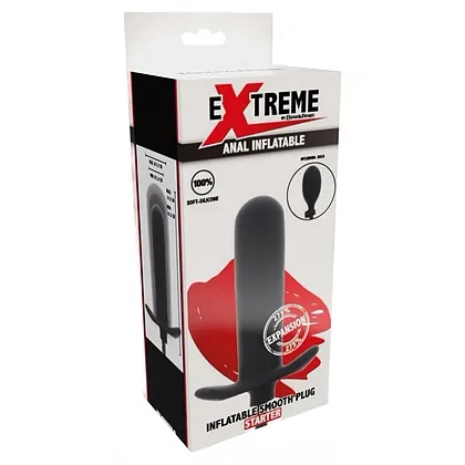 Plug Anal Umflat Starter Negru Reglabil 3–5.5 cm