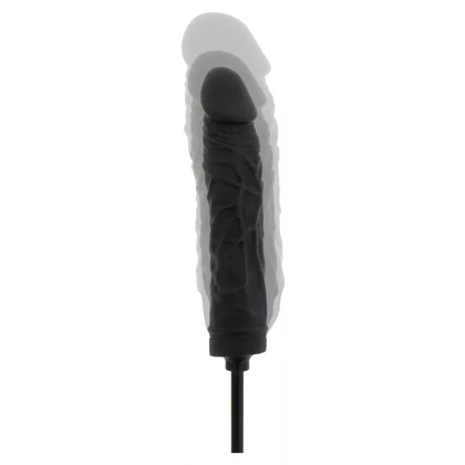 Plug Gonflabil 18cm Negru Silicon 100% și Supapă Rapidă