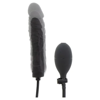 Plug Gonflabil Negru Silicon 100% și Supapă Rapidă