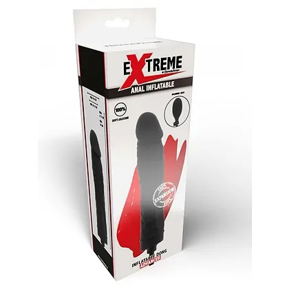 Plug Gonflabil Negru Silicon 100% și Supapă Rapidă