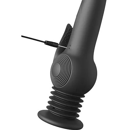 Pogo Thruster – Vibrator 3 Viteze, 10 Moduri, USB, Ventuză Negru