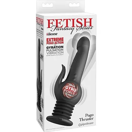 Pogo Thruster – Vibrator 3 Viteze, 10 Moduri, USB, Ventuză Negru