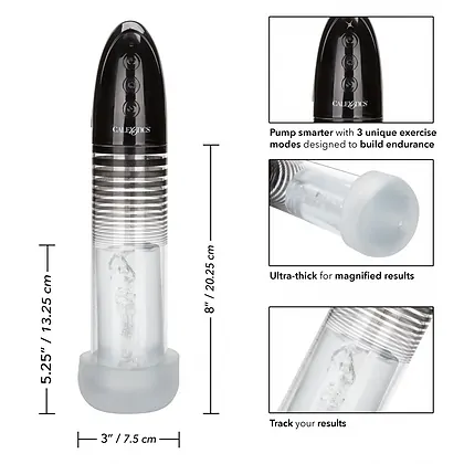 Pompa Automată CalExotics Optimum – Reîncărcabilă, 3 Moduri Negru