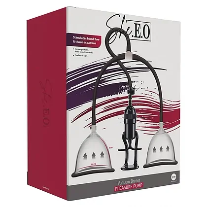 Pompa Vacum She.E.O. Intensifică Sensibilitatea Bust S/M