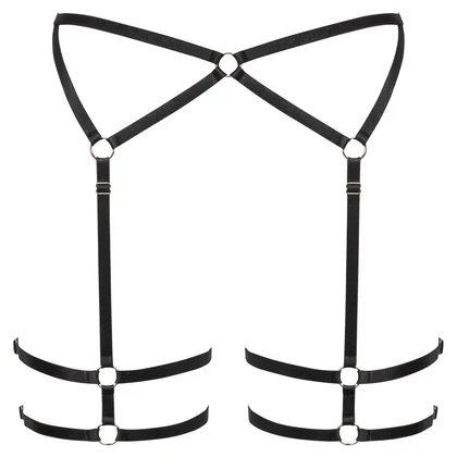 Portjartier Cottelli Collection Hidden Flame Negru S-M