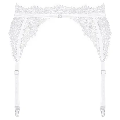 Portjartier Obsessive Bianelle Alb L-XL